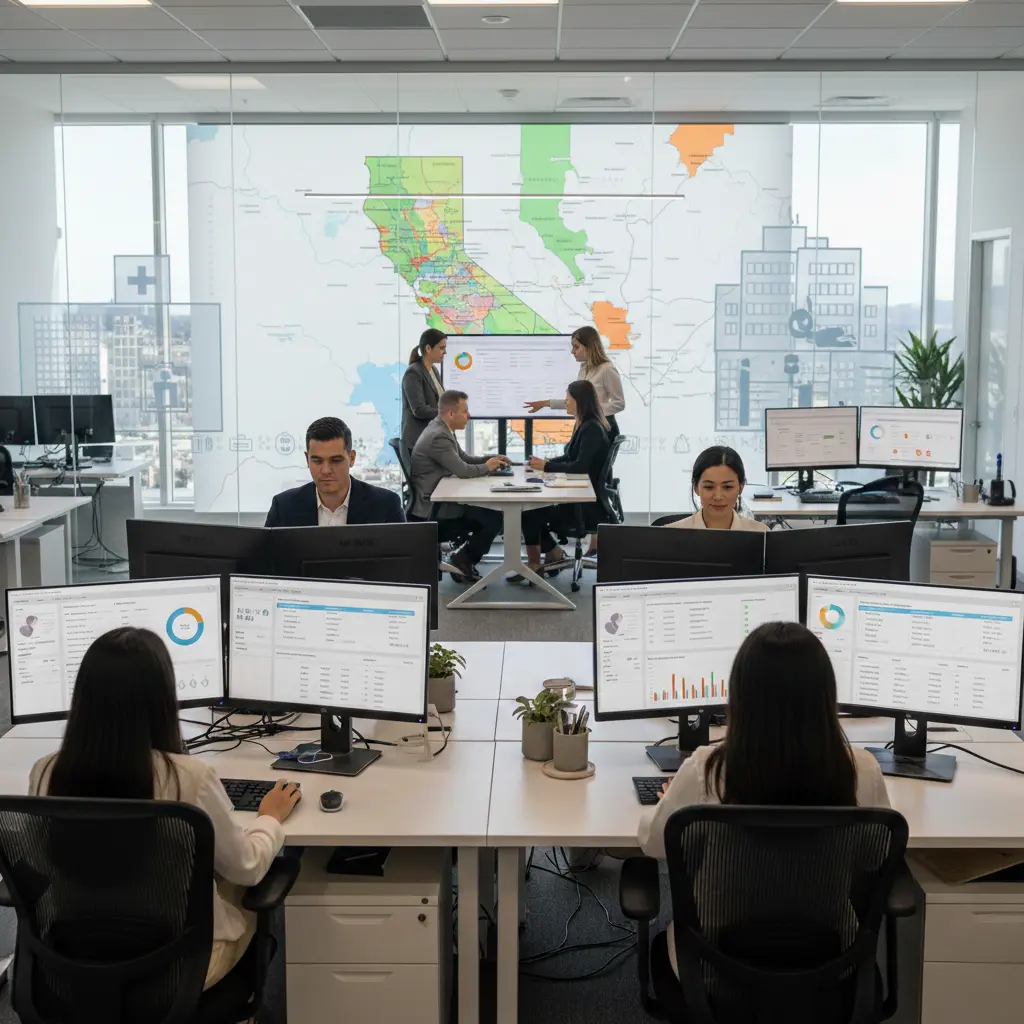 Team Working in a Office