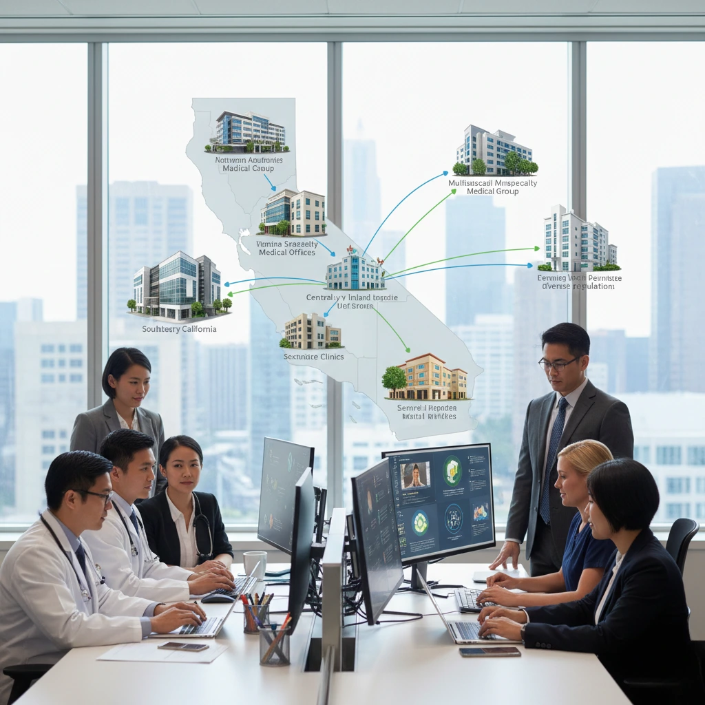 Medical Billing Team Working in Office