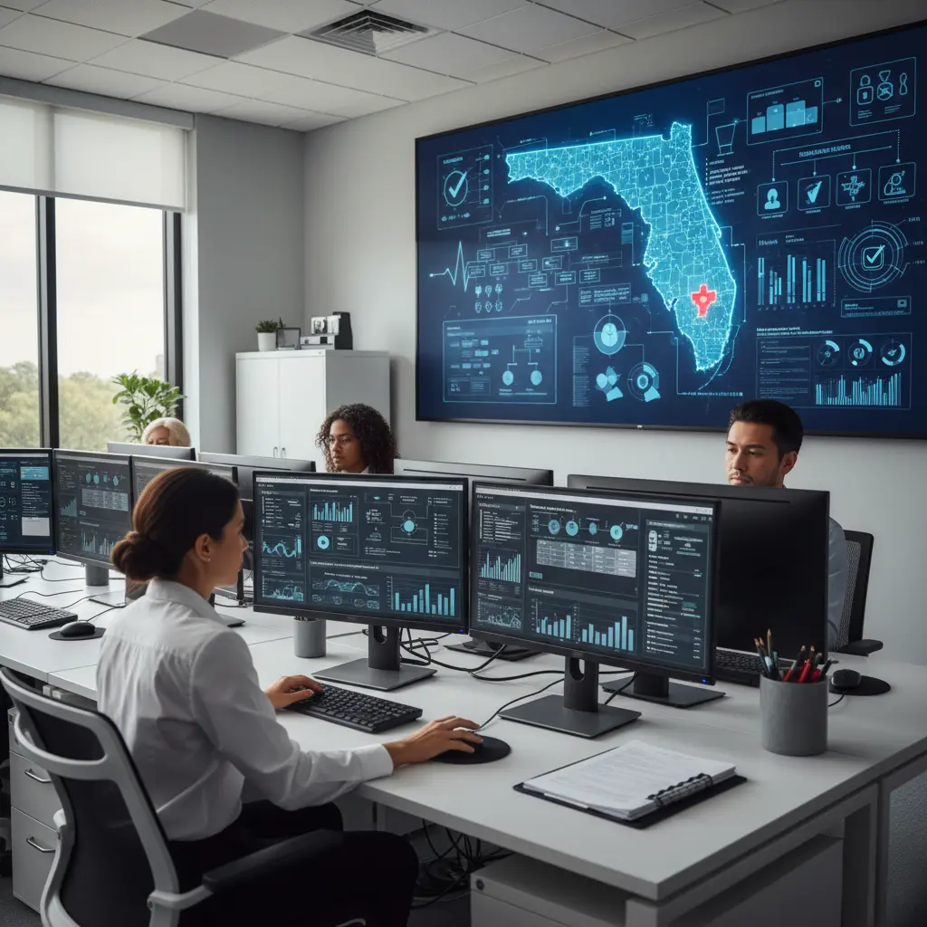 Medical Billing team working in a office