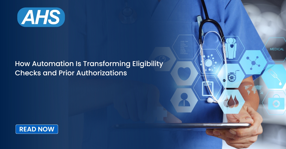 Banner for Acuity Health Solutions regarding automation in eligibility checks and prior authorizations.