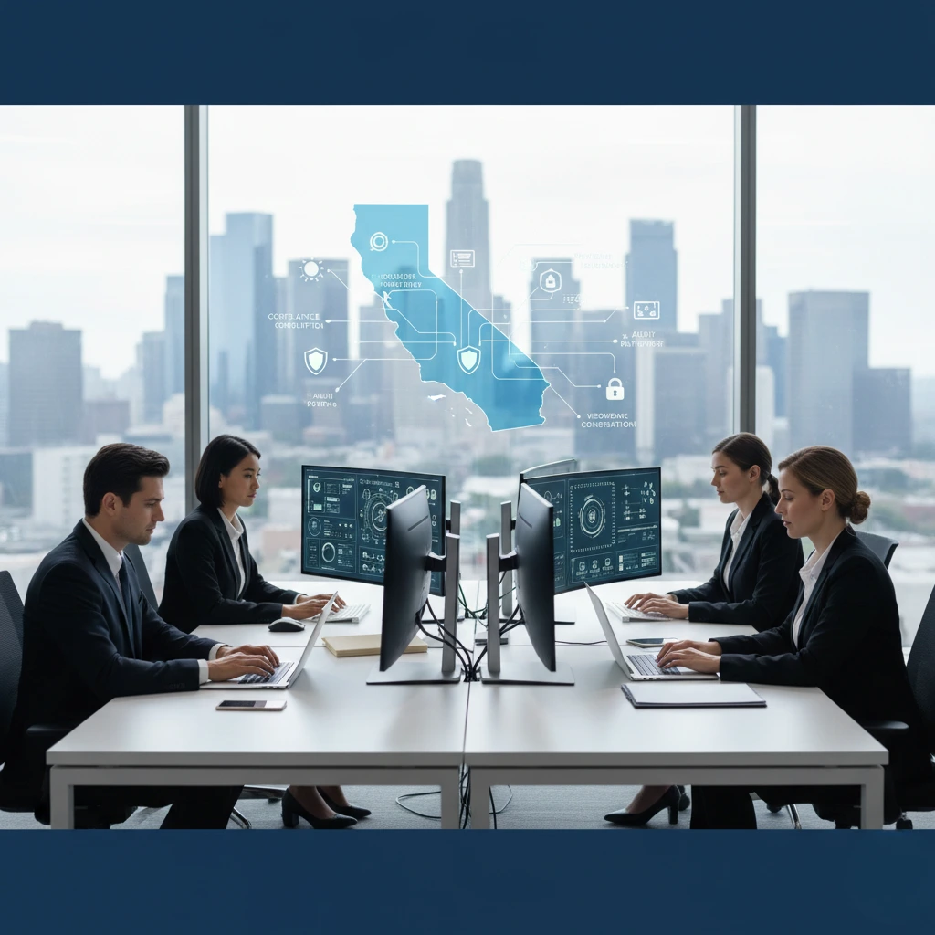 Medical Billing Team Working in Office