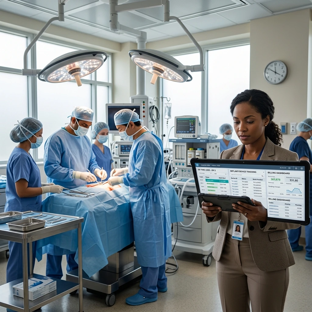 A neurologist analyzing brain MRI scans on high-resolution monitors in a modern clinic. Acuity Health Solution.