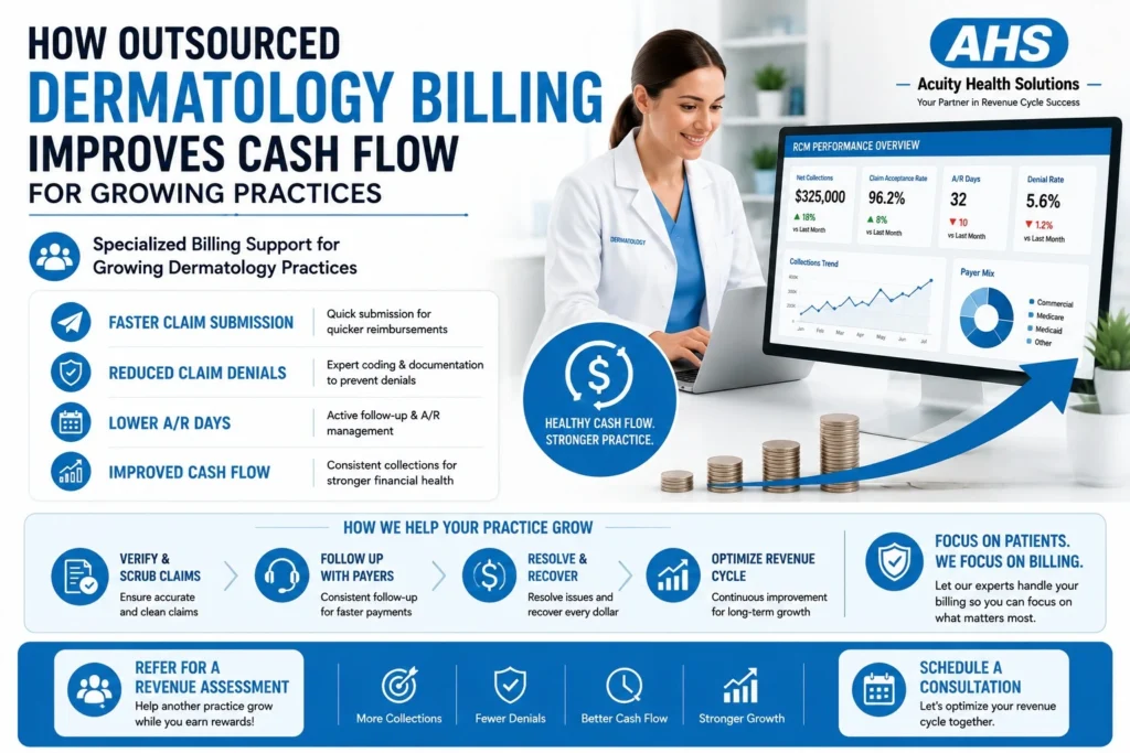 How Growing Outsourced Dermatology Billing Improves Cash Flow for Practices